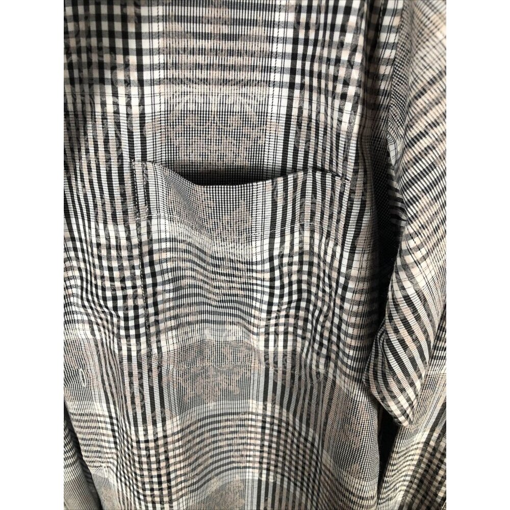 Gino Lussari Men’s Gray Plaid Button Down Adult Size 32-33 Shirt - Picture 7 of 7